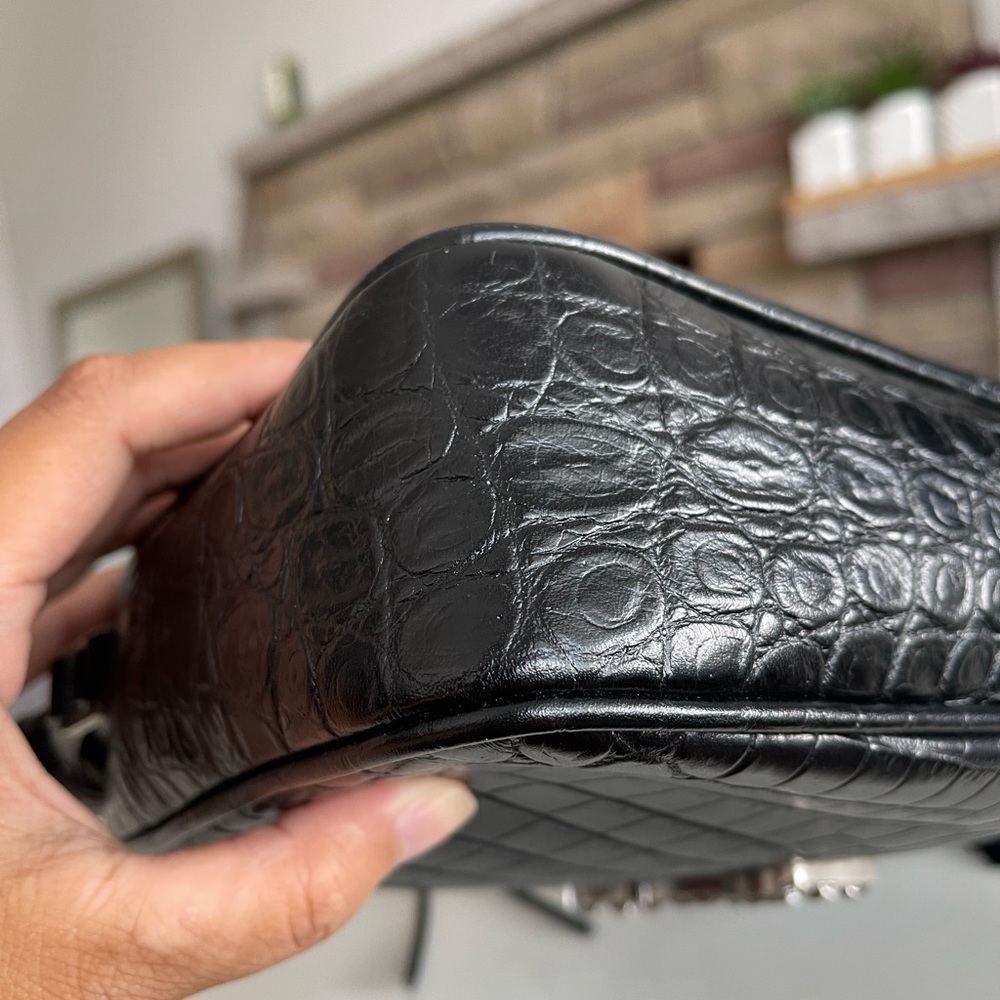 YSL Lou Croc-Embossed Camera Bag - Picture 14 of 16